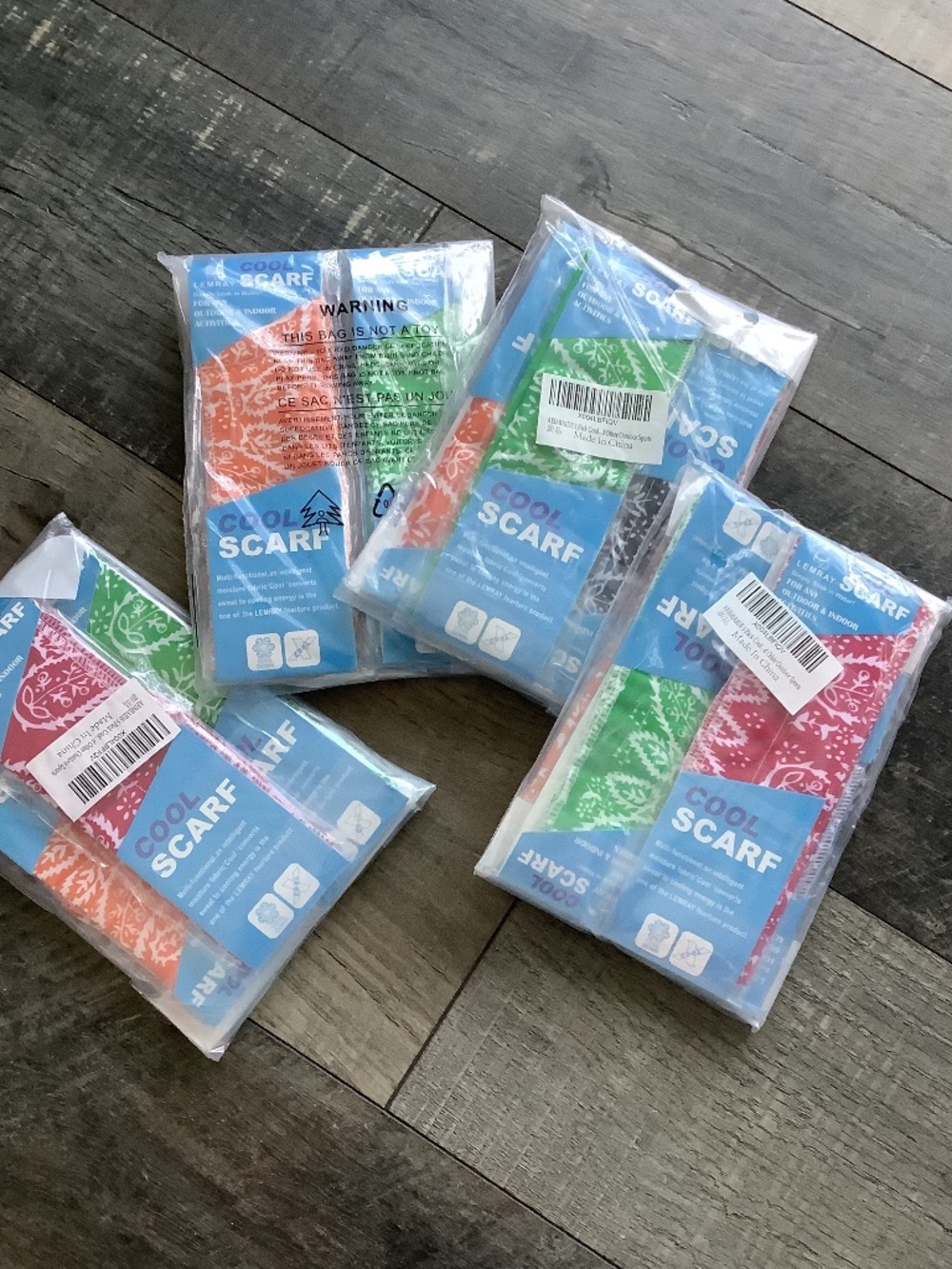 Cooling scarfs, 5 per package